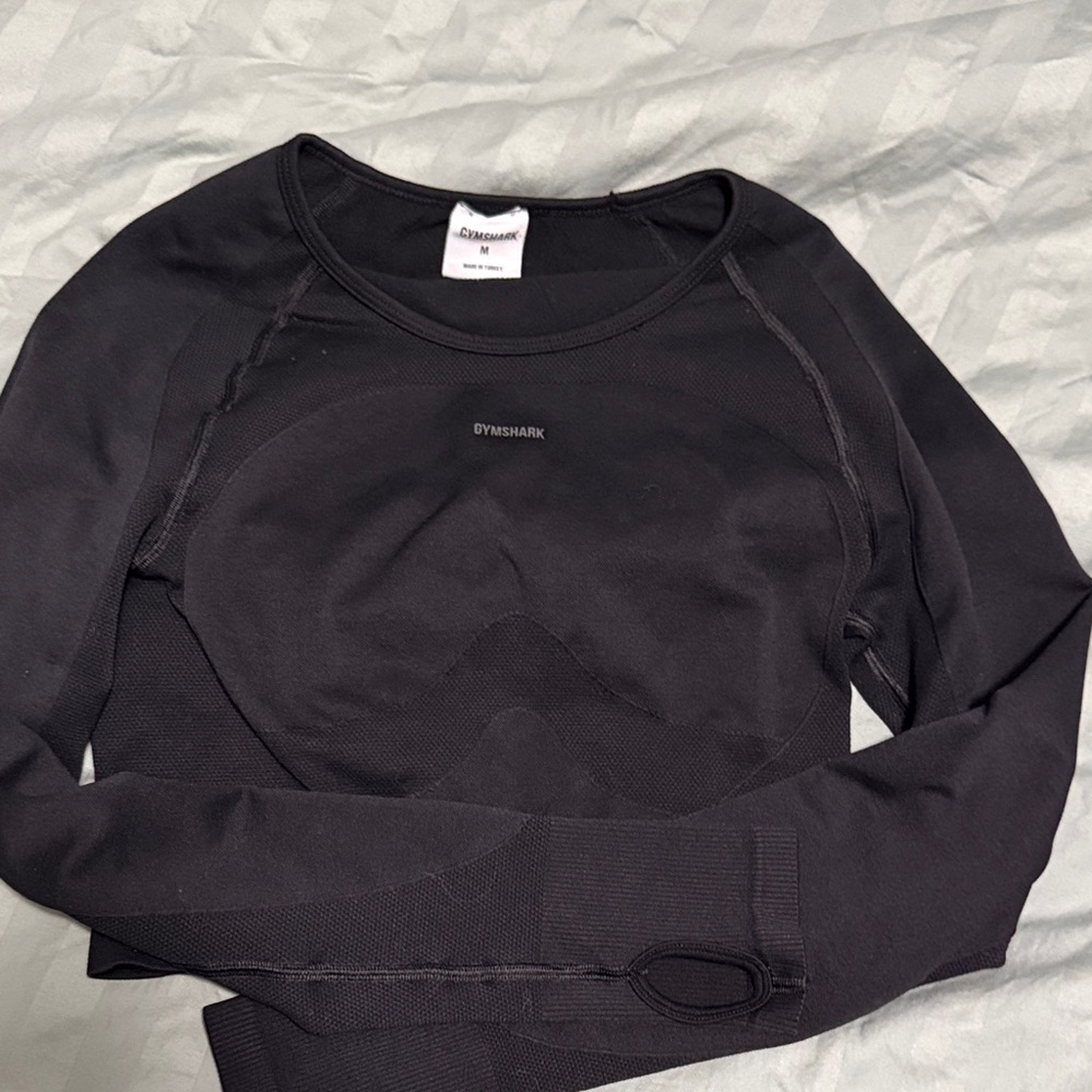 Gymshark Women's Charcoal Long Sleeve Tee